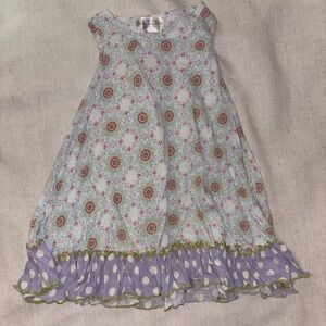 Matilda Jane Floral Dress with Purple Ruffle